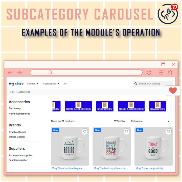 Sub Category Carousel Module for PrestaShop – Elegant & Responsive