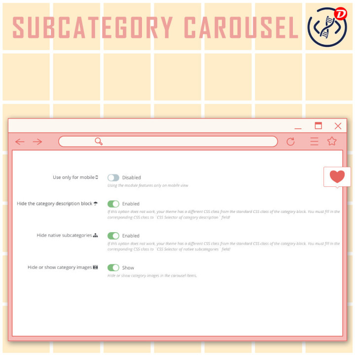 Sub Category Carousel Module for PrestaShop – Elegant & Responsive