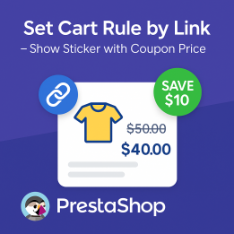 Set Cart Rule by Link – Auto Coupon & Discount Sticker