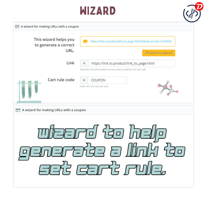 Set Cart Rule by Link – Auto Coupon & Discount Sticker