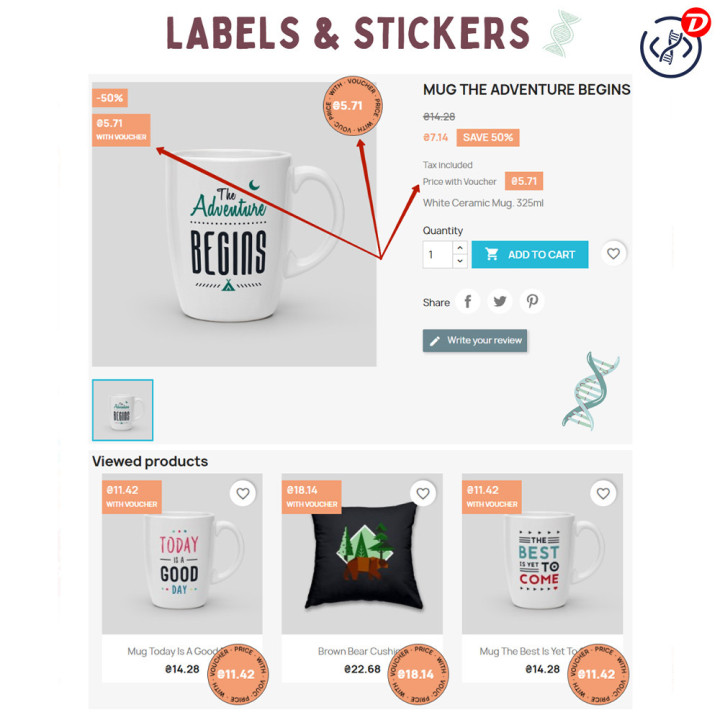 Set Cart Rule by Link – Auto Coupon & Discount Sticker