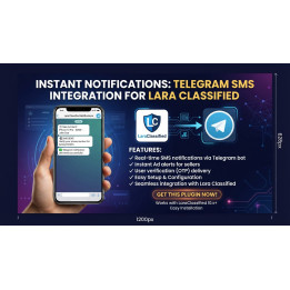 Telegram notification integration - LaraClassified SMS provider plugin