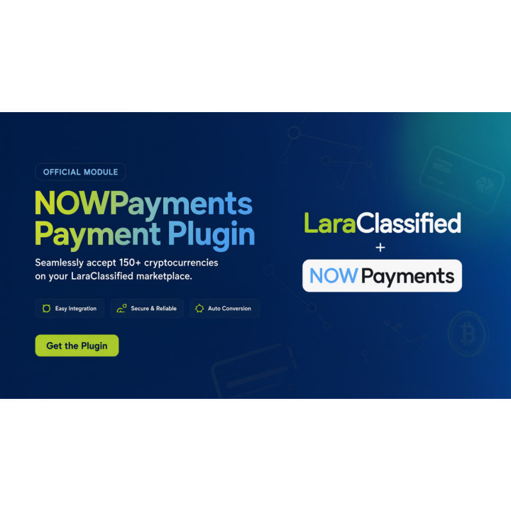 LaraClassified NOWPayments payment plugin